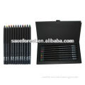 Guangzhou manufacturer customized promotional gift high-end multi colored pencil in black box